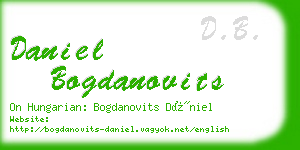 daniel bogdanovits business card